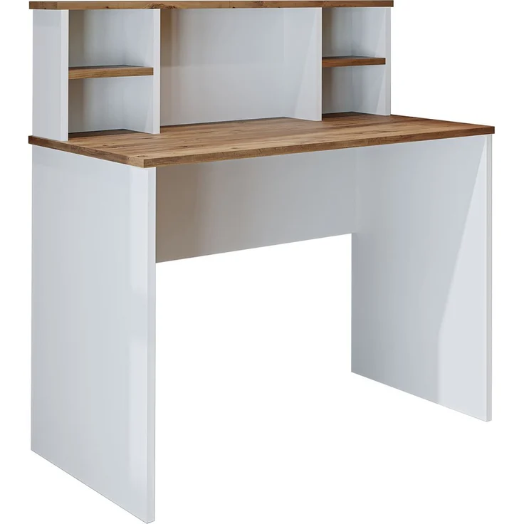 Skye Decor '2636' Schreibtisch, Atlantik-Kiefer / Weiß, 100 x 105,8 x 55 cm – Bild 5