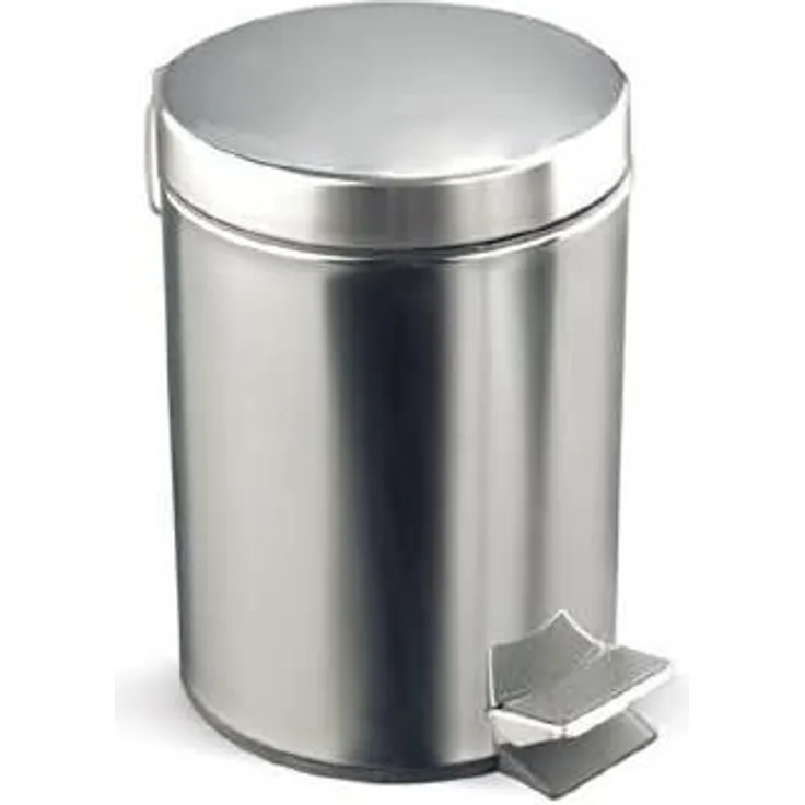 Rocada Tret-Abfalleimer Glanzstahl silber 3 Liter