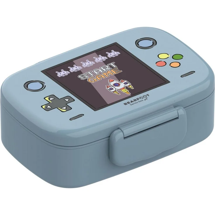 BEARFOOT Lunchbox Brotdose Kinder mit Fächern, leicht & auslaufsicher - Game, Kindergarten und Schule - Mädchen und Jungen, Vesperbox, Snackbox – Bild 2