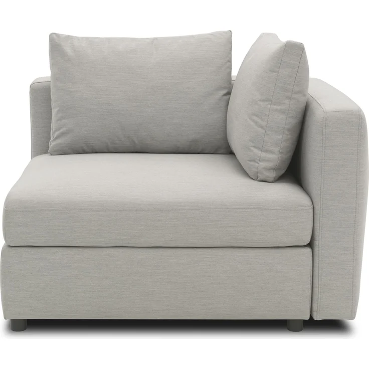 Gartenlounge Ecke Links Bozhana 110x67x96 mit Outdoorbezug in silber – Bild 2