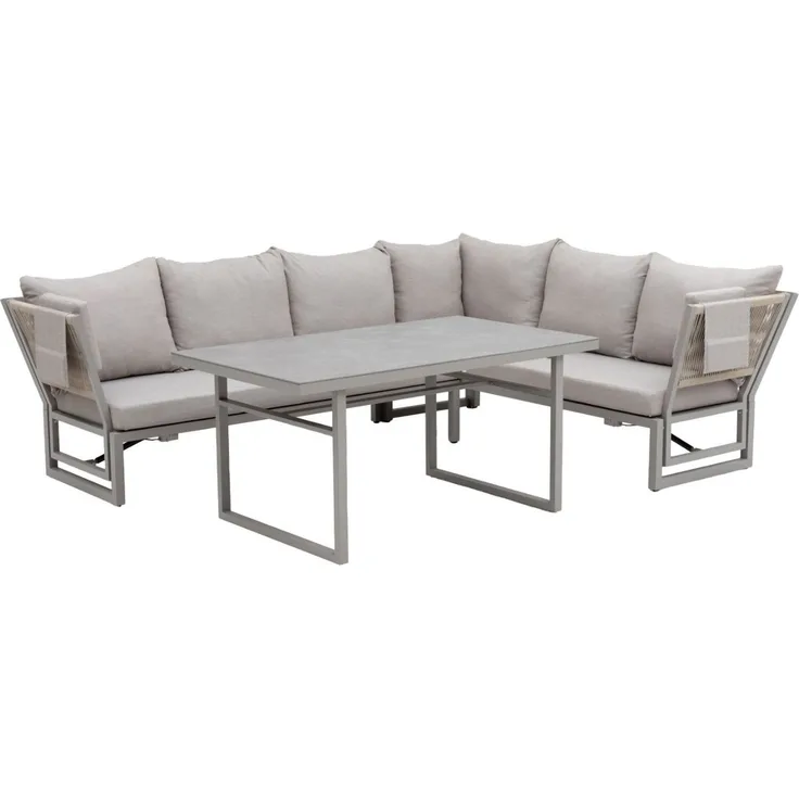 Gardissimo Alu Garten 3-in-1 Ecklounge "San Luca", hell