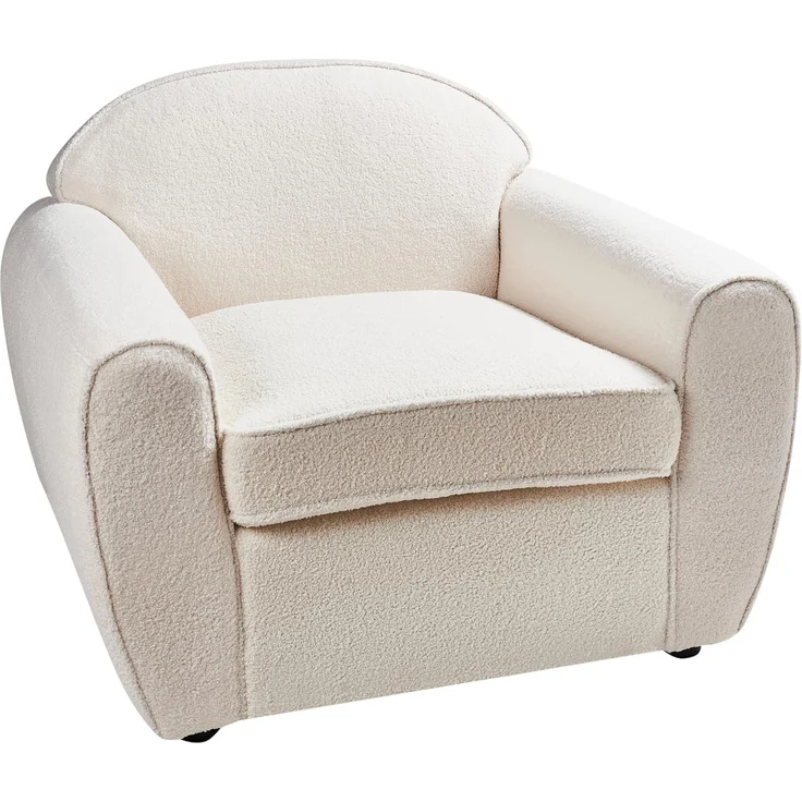 Sessel ELLEDE Bouclé Hellbeige – Bild 4