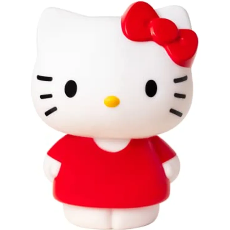 TEKNOFUN Hello Kitty Rot LED Lampe, 25cm mit 7 Farben und flexibler Gestaltung