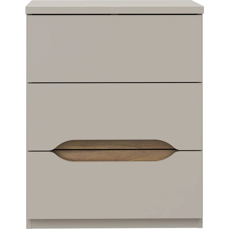 FORTE Nachtkommode, B/H/T 50,4/63,5/41,5 cm Nako passend zum Boxspringbett