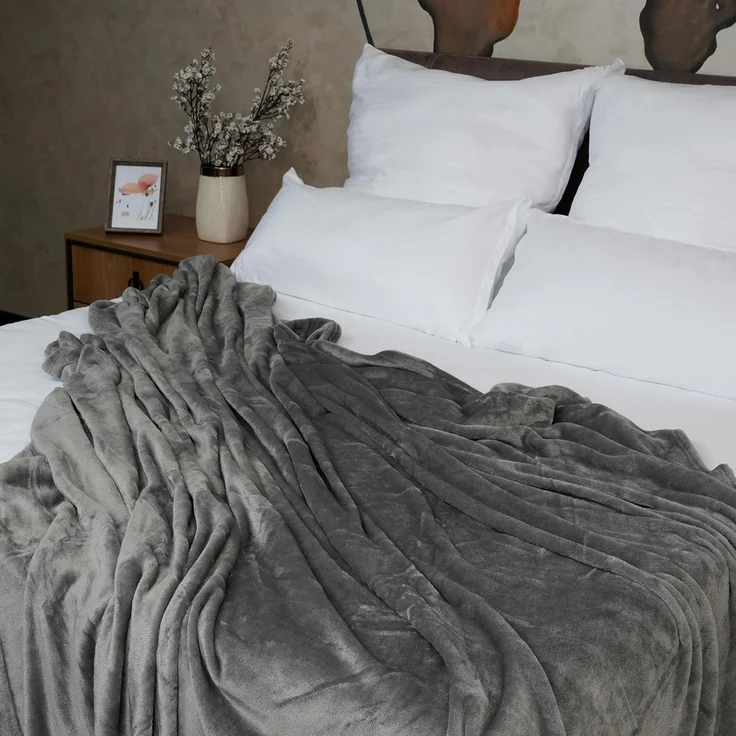 Wohndecke Sherpa Fleecedecke, Oeko-TEX Zertifizierte, Komfortec, Flauschig Kuscheldecke, warm Sherpa Sofaüberwurf, Dick Sofadecke – Bild 7