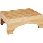 WENKO BAMBUSA Tritthocker, Braun, aus Bambus