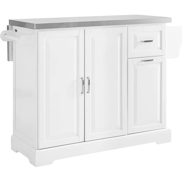 SoBuy FKW128-II-ST Küchenwagen, MDF, Lackiert, Weiß, 107 x 91 x 71 cm – Bild 1