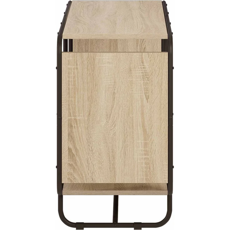 vidaXL Sideboard Sonoma-Eiche 93.5 x 37.5 x 64.5 cm Holzwerkstoff 8007943 – Bild 4