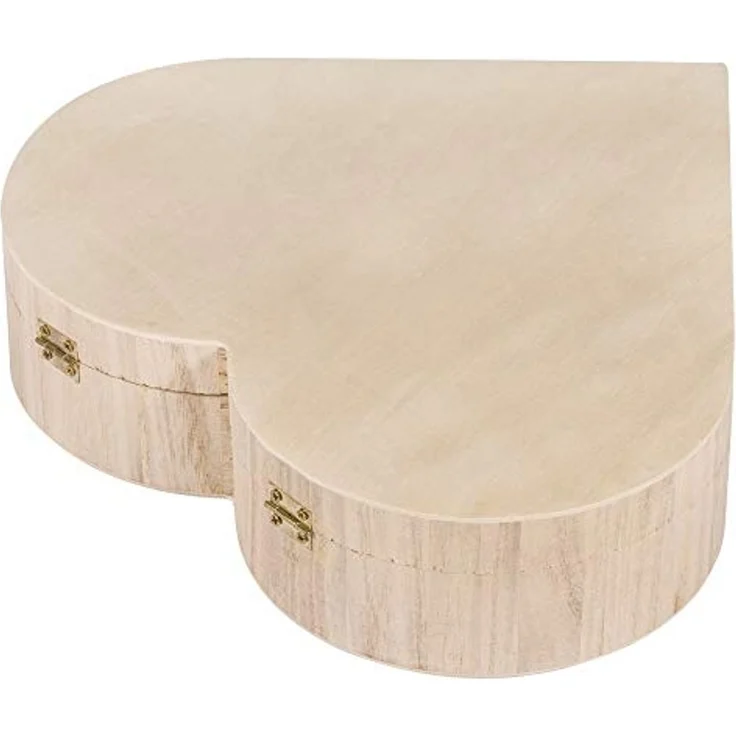 Holz-Box Herz, FSC Mix Credit, 25,3x24x6cm, mit Magnetverschluss,... – Bild 3