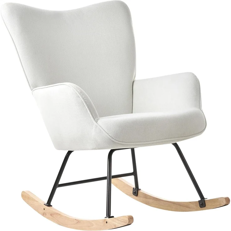 Schaukelsessel ARSET Cord Cremeweiß – Bild 4