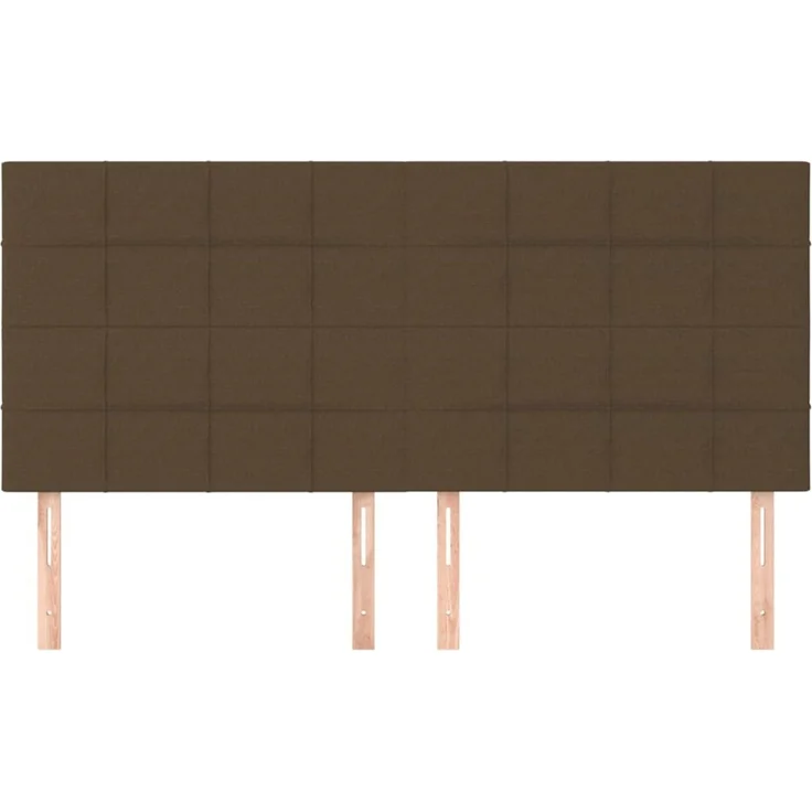 vidaXL Kopfteile 4 Stk. Dunkelbraun 90x5x78/88 cm Stoff 3116349 – Bild 3