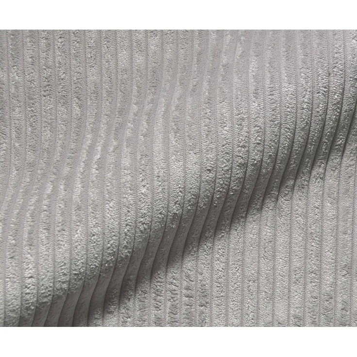 Drehstuhl Heira-Flex mit Armlehnen Cord Silbergrau Kreuzgestell breit Effektfinish Titan 360° drehbar Taschenfederkern – Bild 3