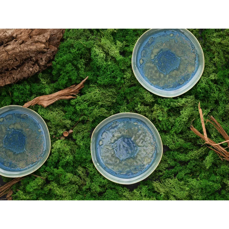 Yuki Grün-blau, Dessertteller 4-tlg (mo) – Bild 4