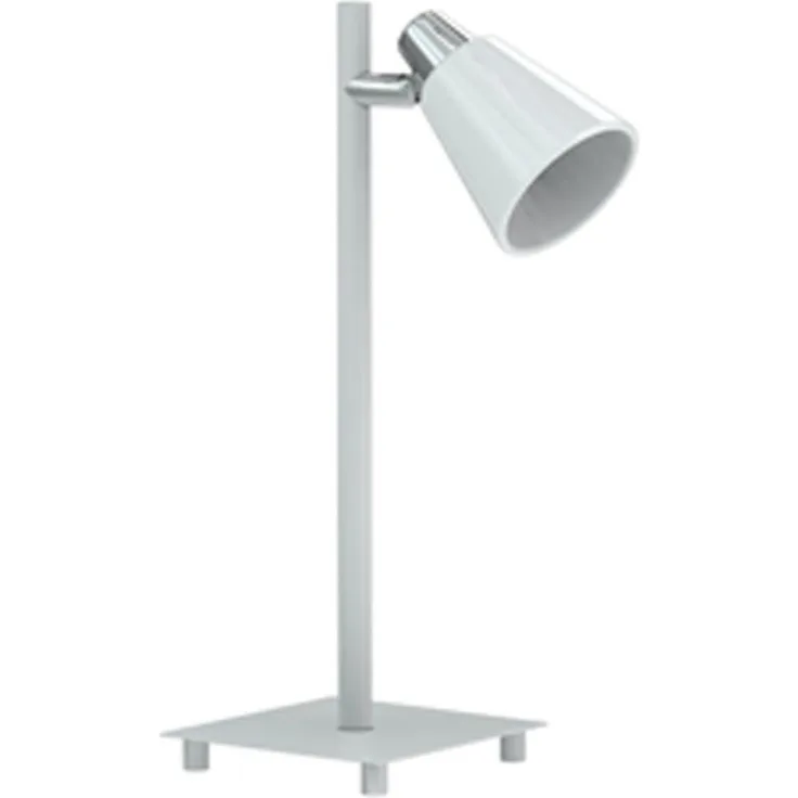 Tischlampe in weiß/chrom schwenkbar ANTONIO MIRO, Höhe 15cm