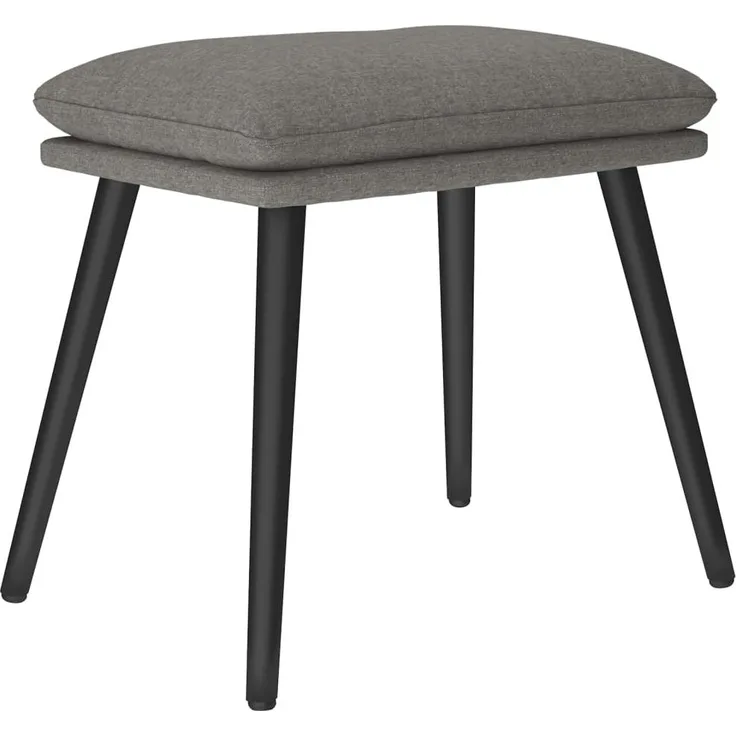vidaXL Fußhocker Hellgrau 45 x 29,5 x 39 cm Stoff [341493]