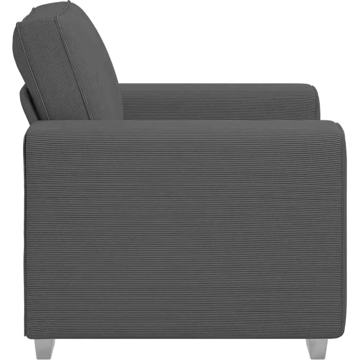 vidaXL Sessel Dunkelgrau 100x77x82 cm Cordstoff 4105187 – Bild 4