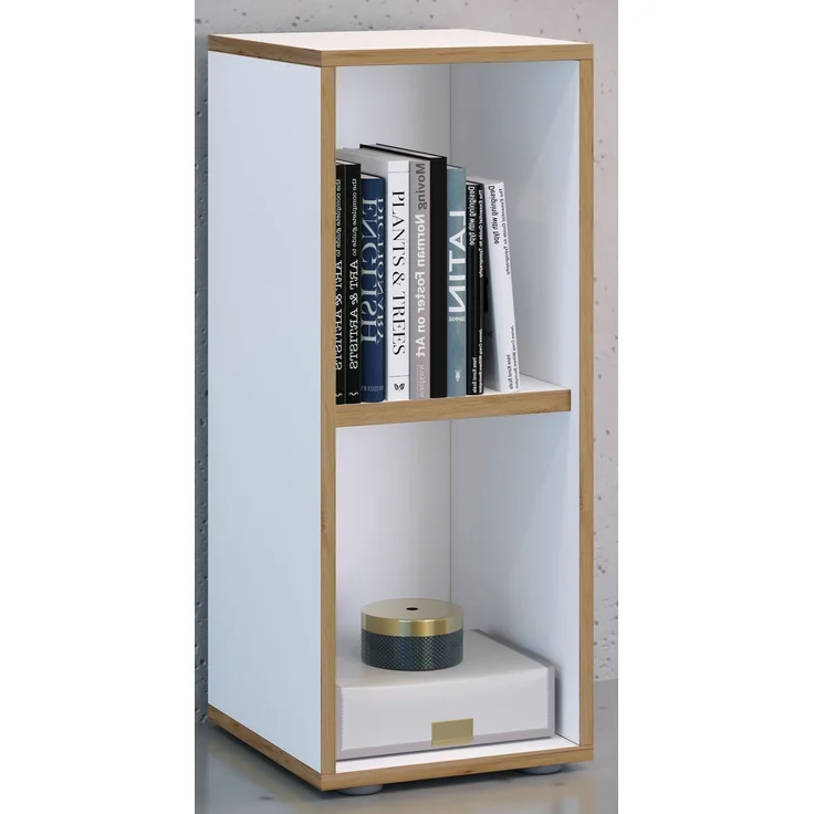 VCM Büroregal & Bücherregal Salia 920706 Weiß H. 74 x B. 30 x T. 33 cm – Bild 3