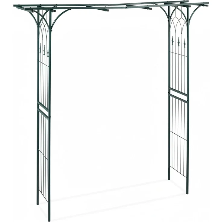 Relaxdays Rosenbogen Metall eckig – Bild 8