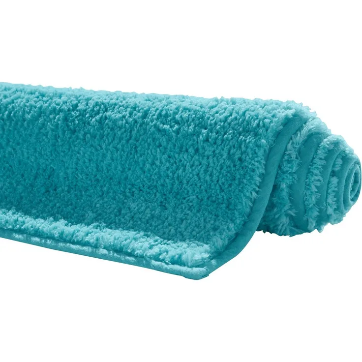 my home Badematte Vanessa, Höhe 10 mm, rutschhemmend beschichtet, fußbodenheizungsgeeignet, schnell trocknend, strapazierfähig, Polyester, rechteckig, 3-tlg. Stand-WC Set, Badteppich, weiche Haptik, unifarben