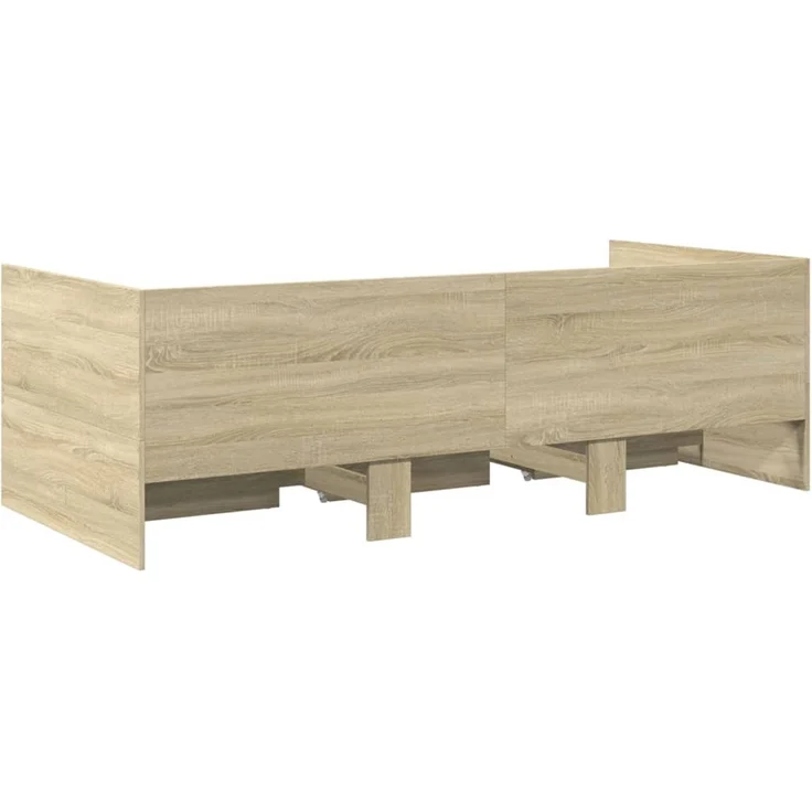 vidaXL Tagesbett mit Schubladen ohne Matratze Sonoma-Eiche 90x190 cm 3280827 – Bild 6
