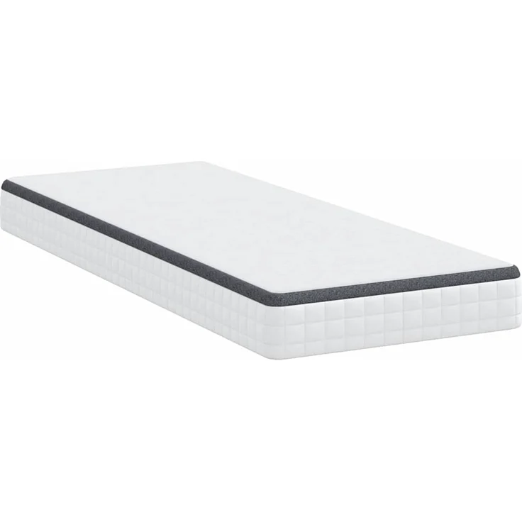 vidaXL Matratze Weiß und Grau 80 x 200 cm Bonell Feder 4106437 – Bild 4
