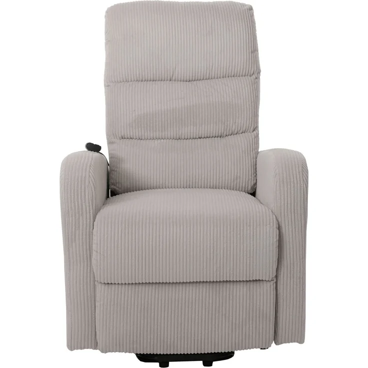 Fernsehsessel HWC-K62, Relaxsessel TV-Sessel Liege, Liegefunktion Aufstehhilfe, Metall Stofff/Textil Cord ~ hellgrau – Bild 8
