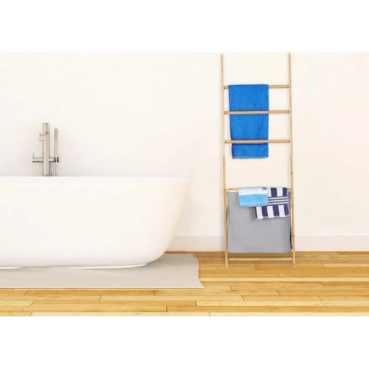 Handtuchhalter Bambus mit Wäschesack 10022148 – Bild 2