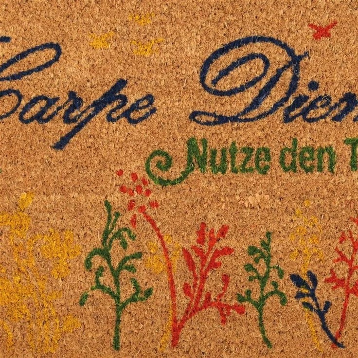 Bestlivings Fußmatte Kokos Schuhabtreter 40x60 cm ( Carpe Diem ), weitere Motive erhältlich – Bild 5