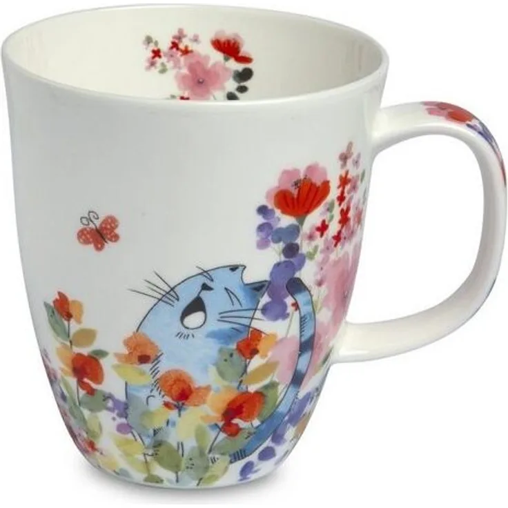 TeaLogic Tasse Fiona Katzen Henkelbecher Fine Bone China 0,4L, 1-tlg.