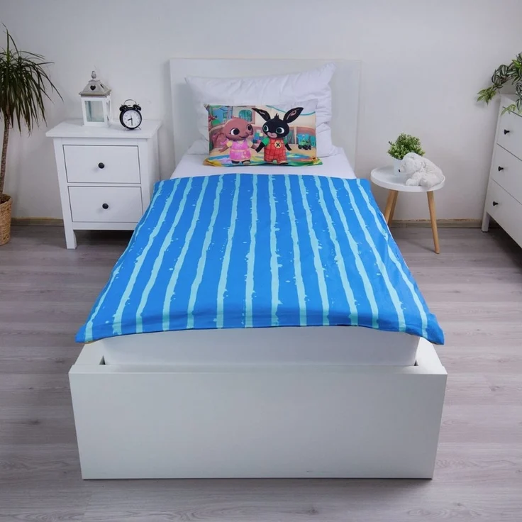 Bing Bettwäsche - Set für Kinderbett 100x135 cm + 40x60 cm aus 100% Baumwolle, mit Reißverschluss – Bild 2