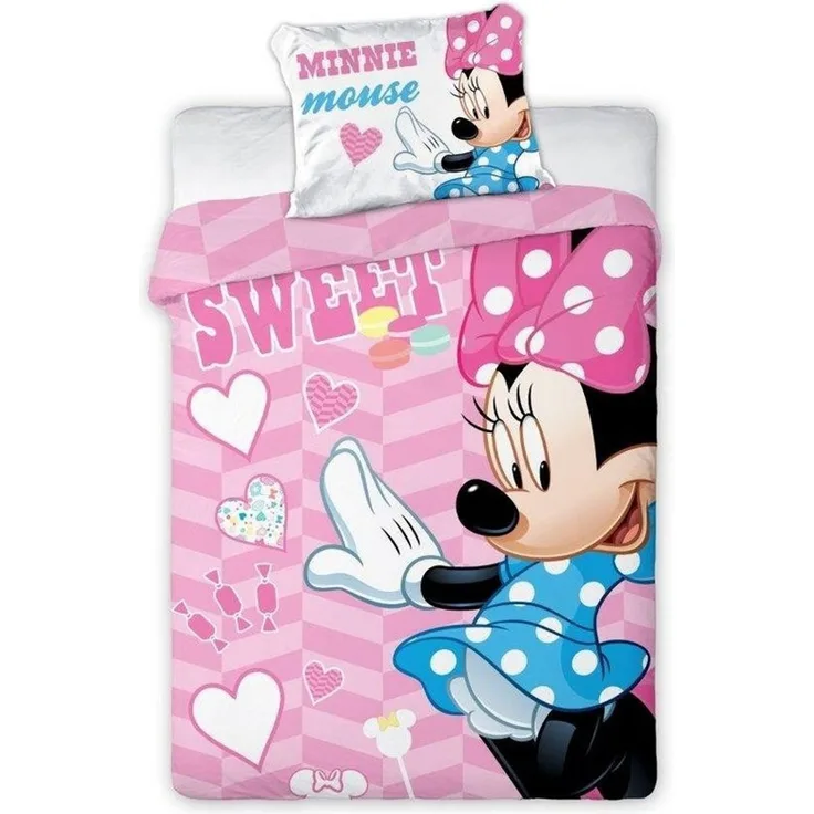 Mickey Mouse Kinderbettwäsche 'Sweet Minnie'