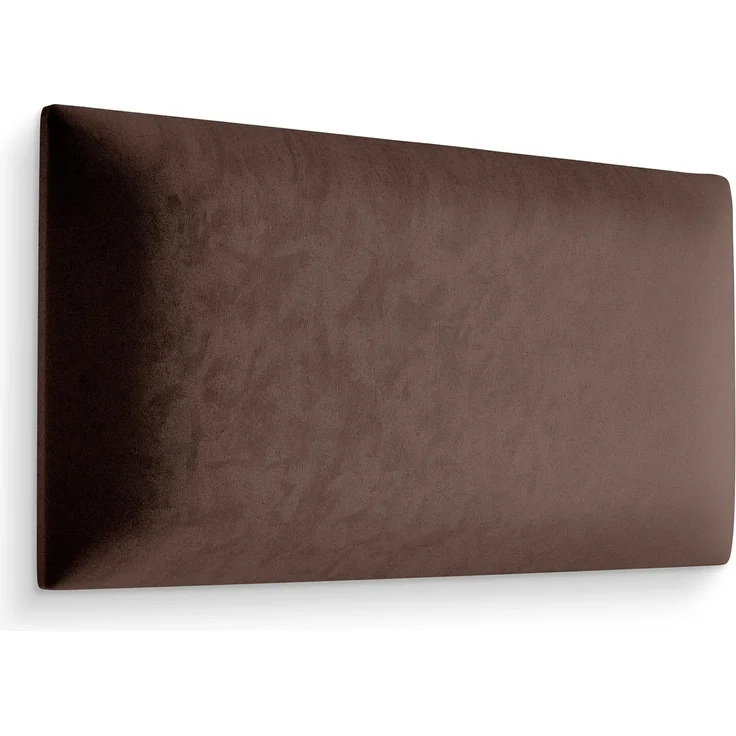 Muralo Samt Wandkissen Stoff Polsterpaneel Schlafzimmer Wohnzimmer Bett Wandpolster Bettkopfteil Lendekissen Modern Luxus Gepolstert Polster Paneel (Braun, 50x30 cm) – Bild 4