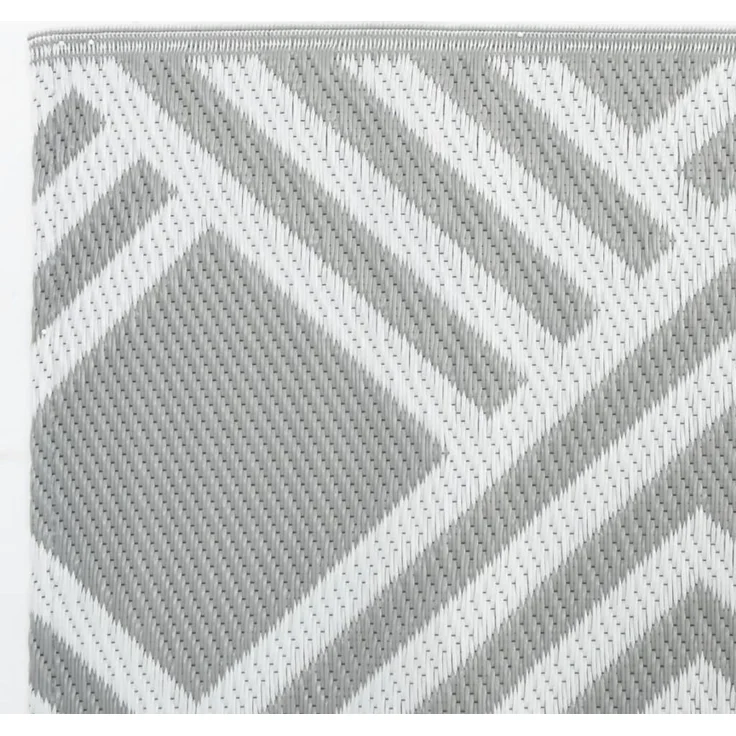 vidaXL Outdoor-Teppich ARAKIL Grau 80x150 cm PP 368561 – Bild 5