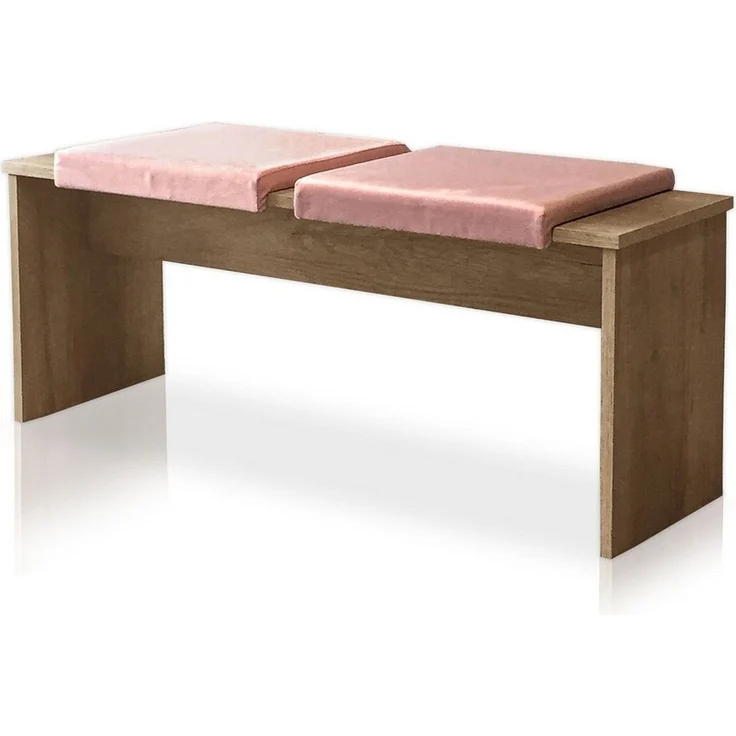 Lycce Bankauflage Klemmkissen gepolstert mit 1 Leiste für Sitzbank Klemmtiefe 35cm, rosa, (1 St) – Bild 5