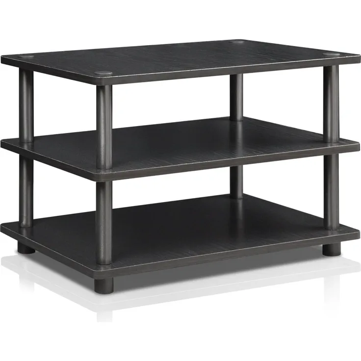 Furinno TV-Schrank mit 3 Ablageflächen, holz, Schwarz, 37. 08x59. 94x41. 15 cm