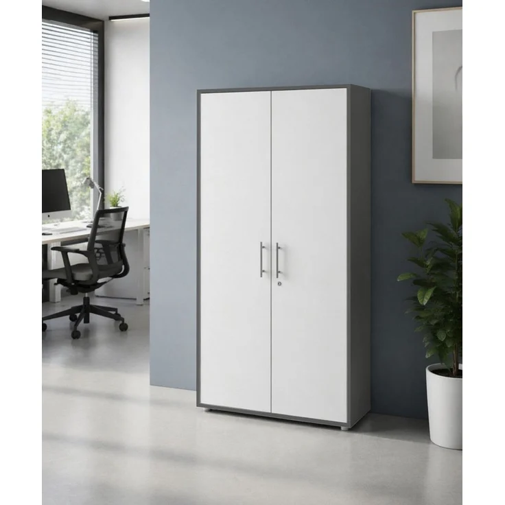 BMG Möbel Aktenschrank Office Edition abschließbar, 5 Ordnerhöhen, Platz für über 45 DIN A4 Ordner – Bild 2