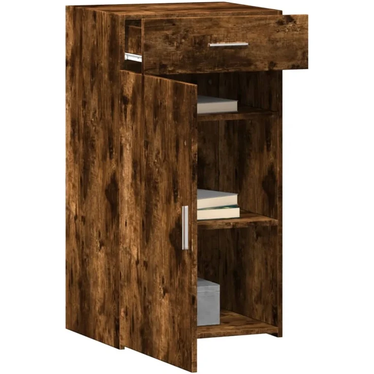vidaXL Sideboard Räuchereiche 50x42,5x93 cm Holzwerkstoff 846296 – Bild 3