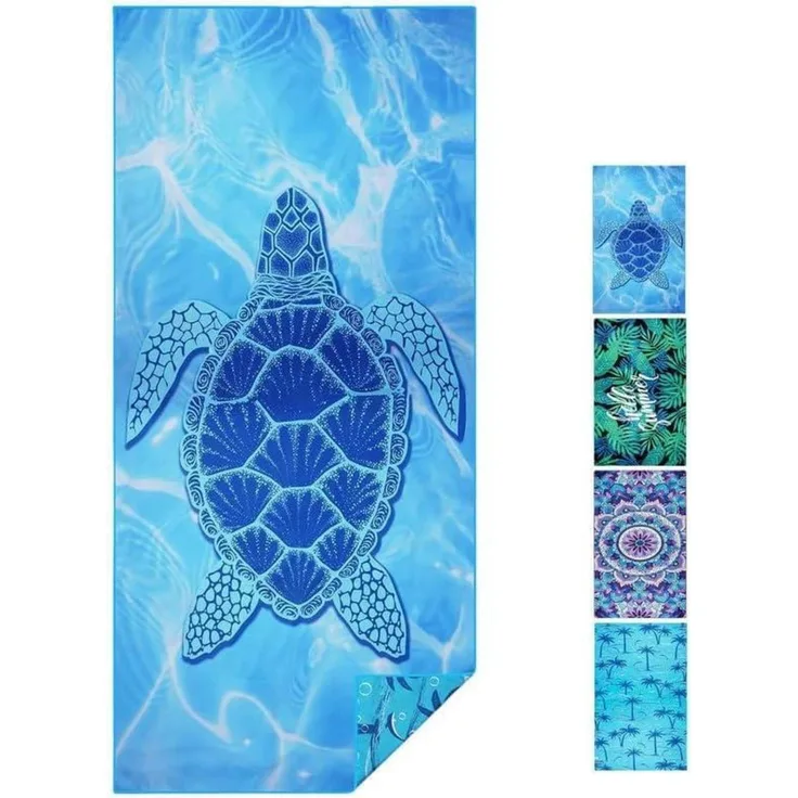 Mikrofaser Strandtuch Übergröße Leicht Sandfrei 180x80cm für Reisen Pool Camping