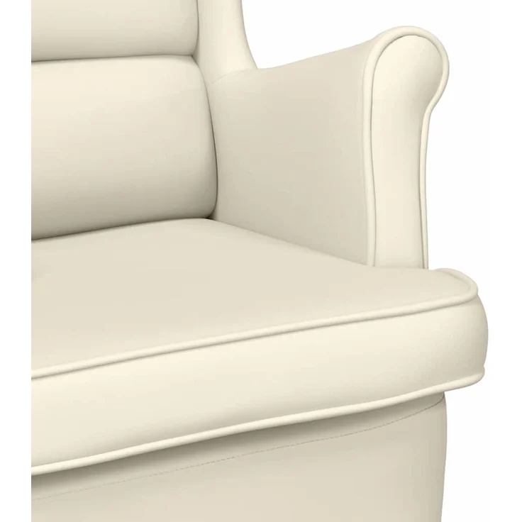 Sessel wohnzimmer, Relaxsessel, Fernsehsessel Weiß 74x84x100 cm Leinen – Bild 7