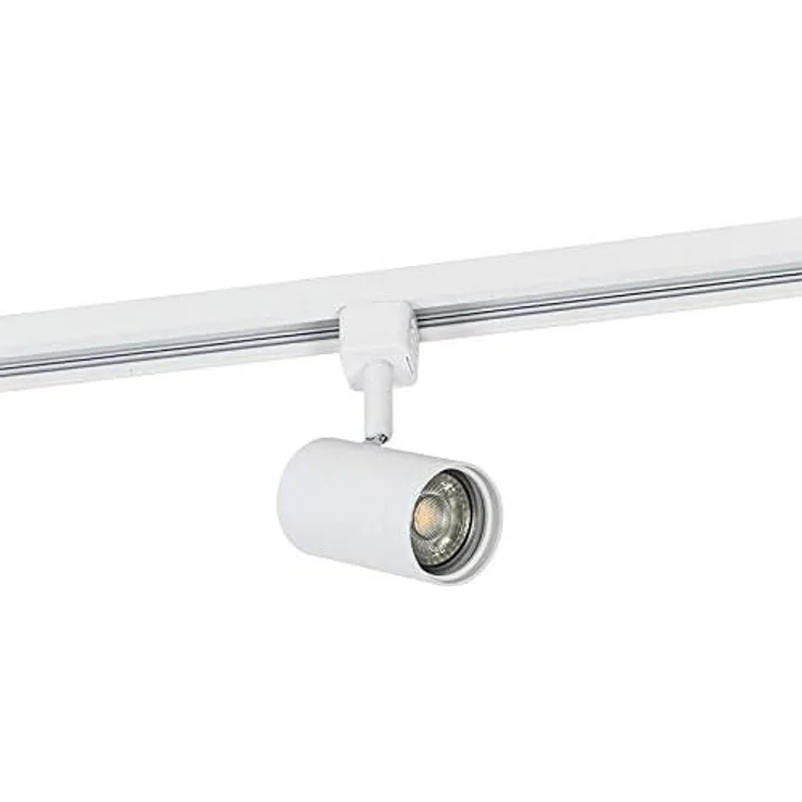 Qazqa Schienensystem-Sets Iconic jeana, ohne Leuchtmittel, GU10, Weiß, Modern, Aluminium, Deckenstrahler 3-flammig – Bild 4