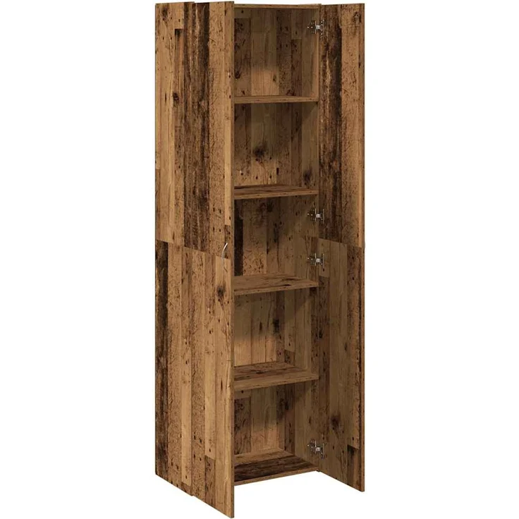 vidaXL Highboard Altholz-Optik 60x32x190 cm Holzwerkstoff 3318714 – Bild 5
