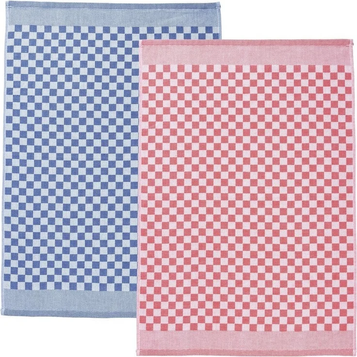 Erwin Müller Geschirrtuch Geschirrtuch 2er-Pack, Baumwolle Karo – Bild 5