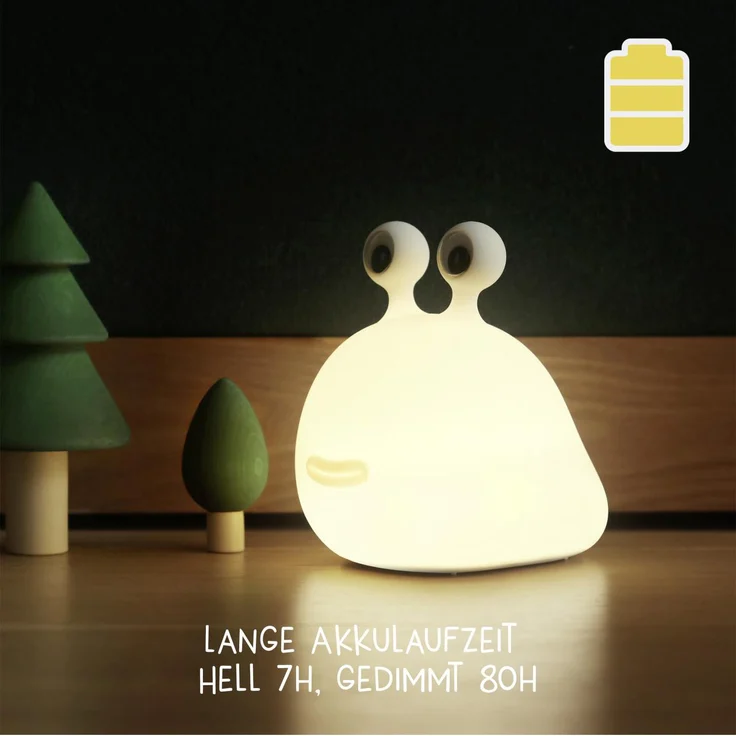 MegaLight LED Nachtlicht Momo Moon weiß dimmbar warmweiß mit Akku – Bild 2