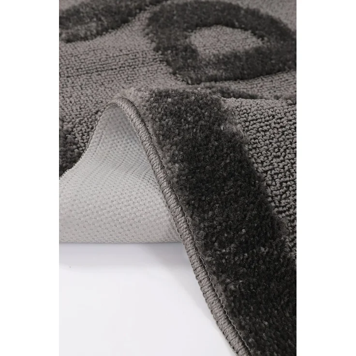 Mijolnir 'Happy - Anthracite' Badematte, Anthrazit, 60 x 100 cm – Bild 5