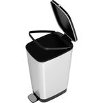 Curver Mülleimer, Kis Chic 50l Tret-Abfalleimer metallisiert