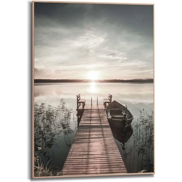 Reinders! Wandbild Slim Frame Wood 50x70 Scandic Jetty – Bild 4