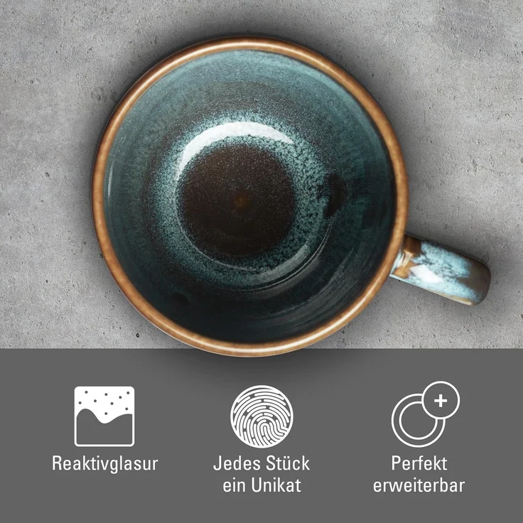 Villeroy & Boch Lave Glace Becher mit Henkel – Bild 5