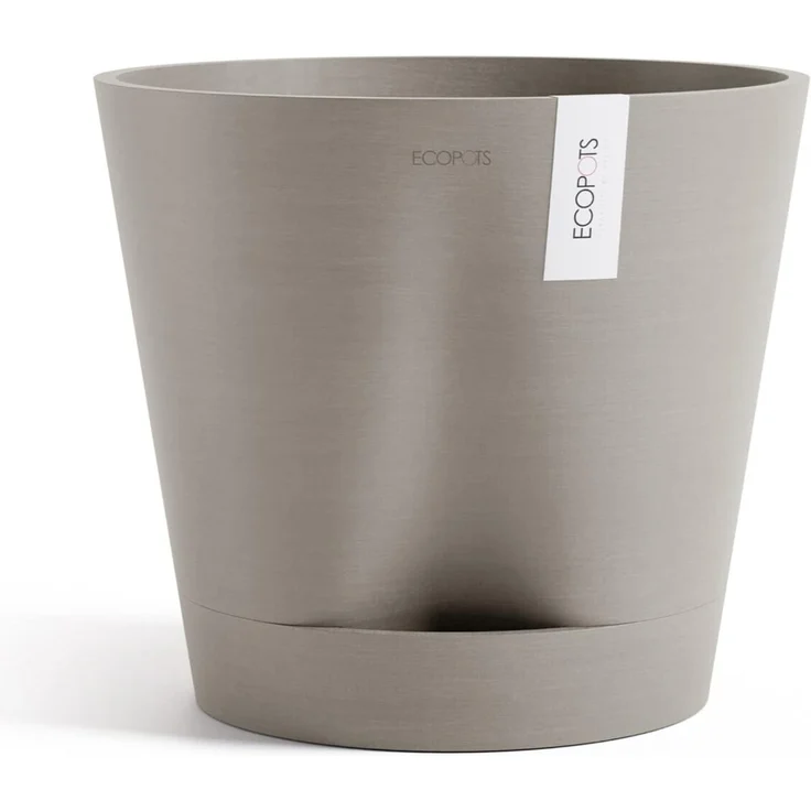 ECOPOTS Blumentopf Venice 2 40 Taupe, für den Innenbereich