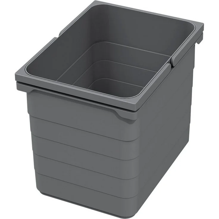 SO-TECH® Mülleimer eins2vier Abfallsammler Höhe: 250 mm, Volumen 15 Liter 306 x 230 mm dunkelgrau 5078 – Bild 1