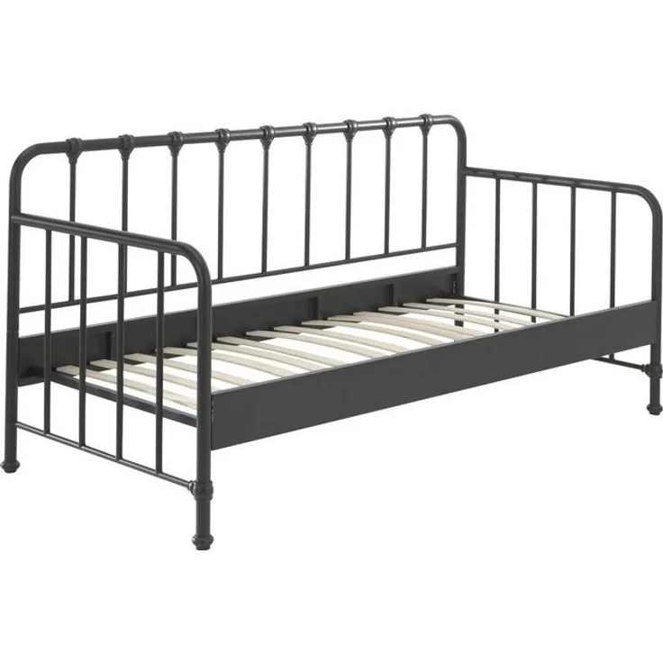 Vipack BRONXX Daybett, Metall Schwarz Matt, 90x200 cm